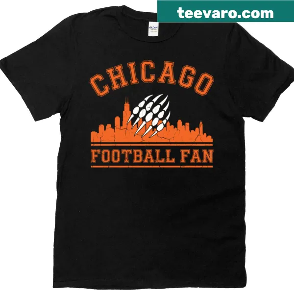 Vintage t-shirt featuring Chicago skyline and bear claw design