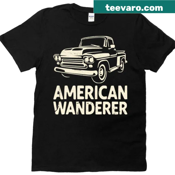 Oversized t-shirt with vintage truck design celebrating adventure