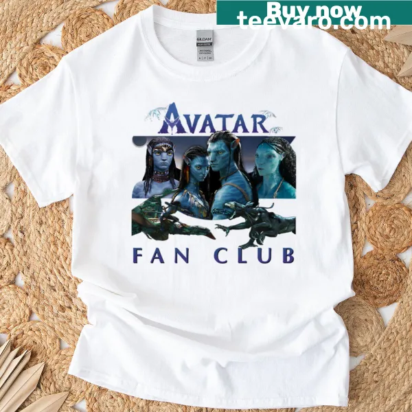 Avatar-themed fan club t-shirt with imaginative graphics