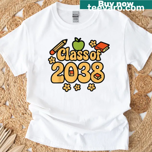 Illustrative T-shirt for kids featuring a 'Grow With Me' design.