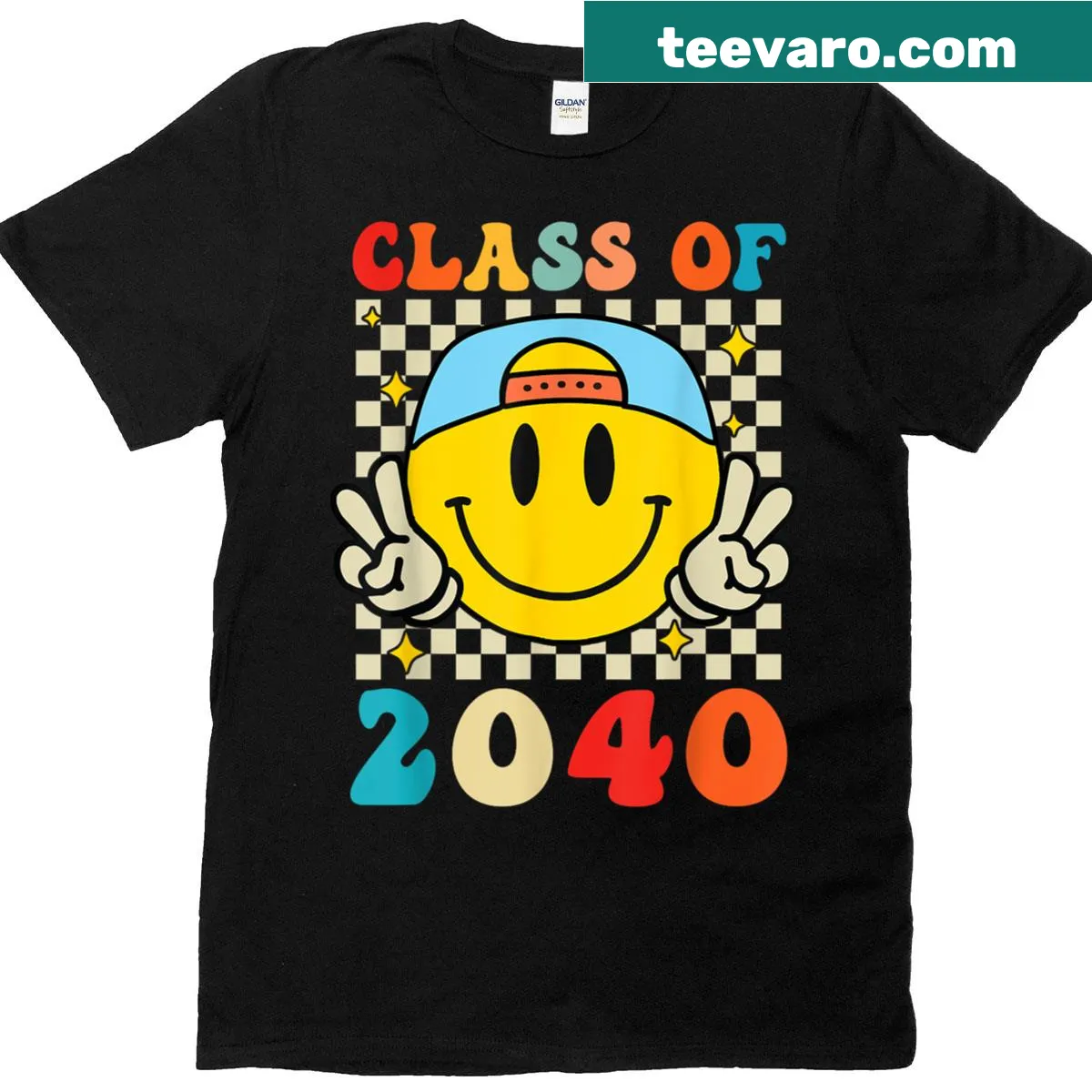 Typography design celebrating Class of 2040 on a kids' T-shirt — on a men's t-shirt