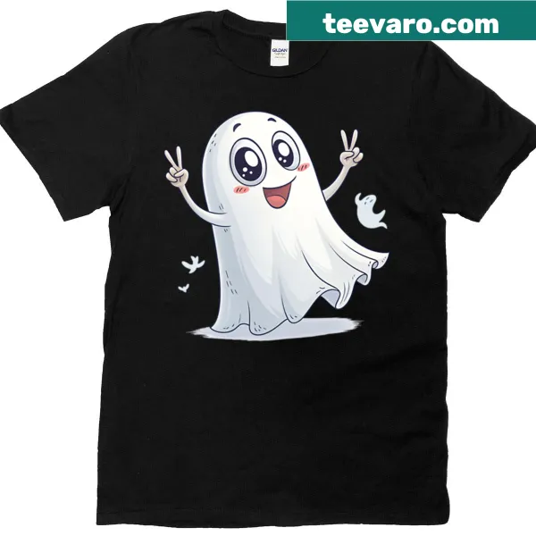 Adorable T-shirt featuring a cute ghost illustration