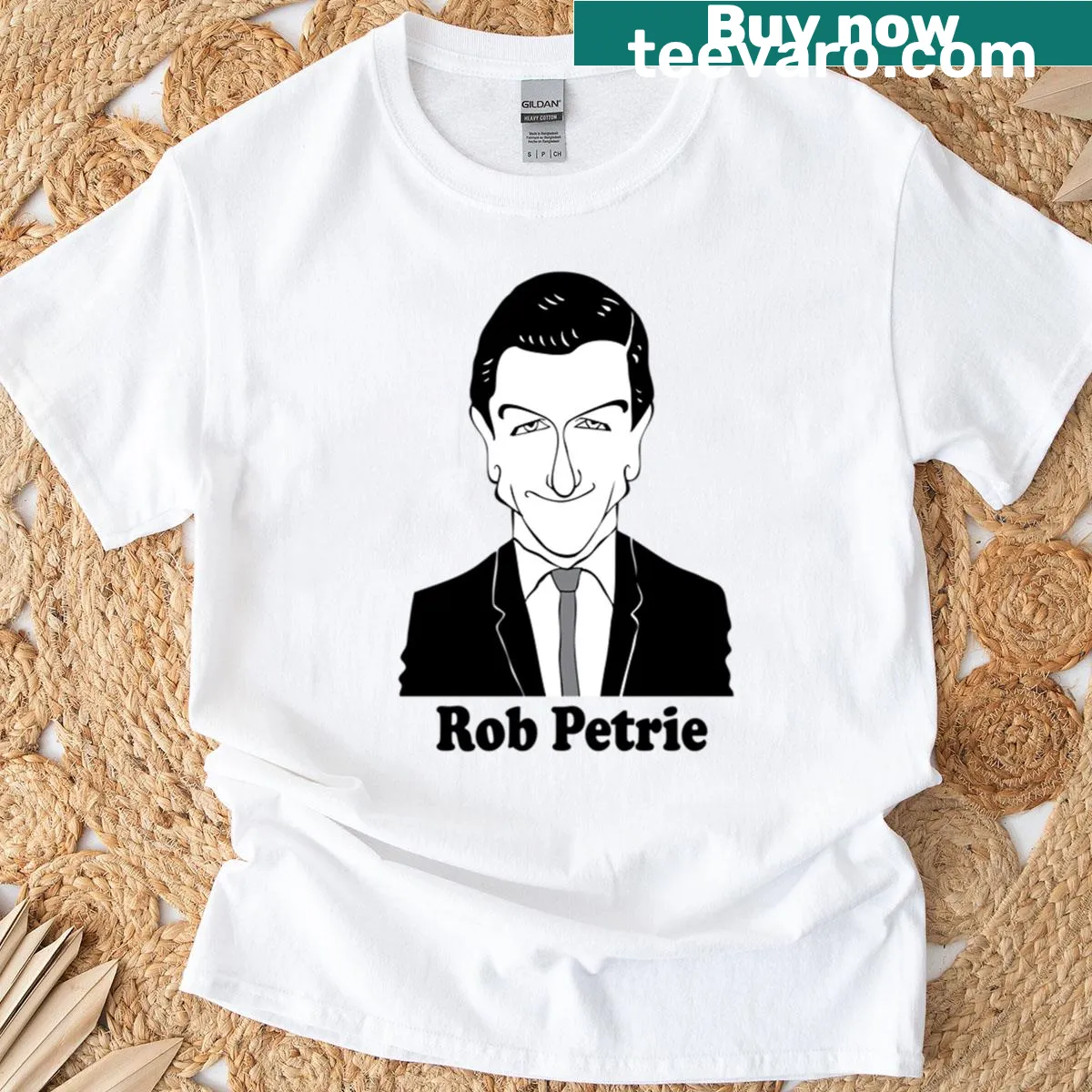 T-shirt featuring fan art of The Dick Van Dyke Show — on a men's t-shirt