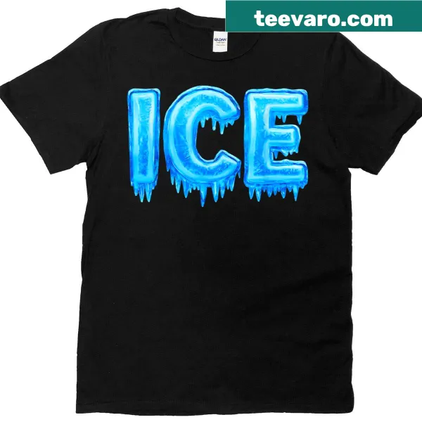 Graphic tee featuring ice and fire design for couple's Halloween costumes