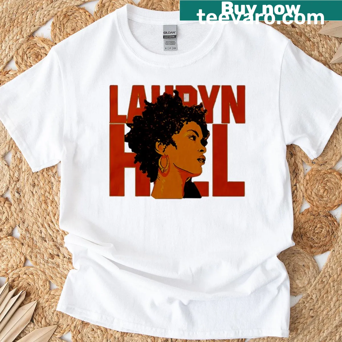 T-shirt featuring an illustration honoring the Fugees and Lauryn Hill — on a men's t-shirt