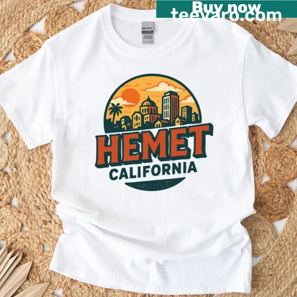 Retro vintage T-shirt celebrating Hemet, California