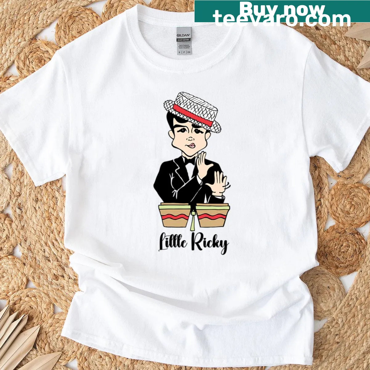 Fan art T-shirt featuring Little Ricky from I Love Lucy — on a men's t-shirt