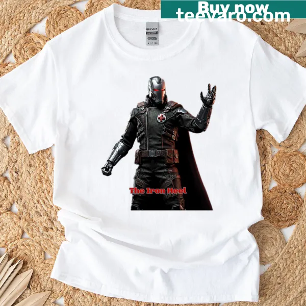 Vintage distressed oversized T-shirt inspired by Jack London's Iron Heel.