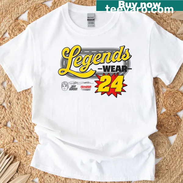 Licensed t-shirt celebrating Jeff Gordon and motorsports