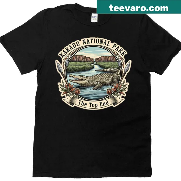 Oversized t-shirt with a vintage Kakadu National Park emblem