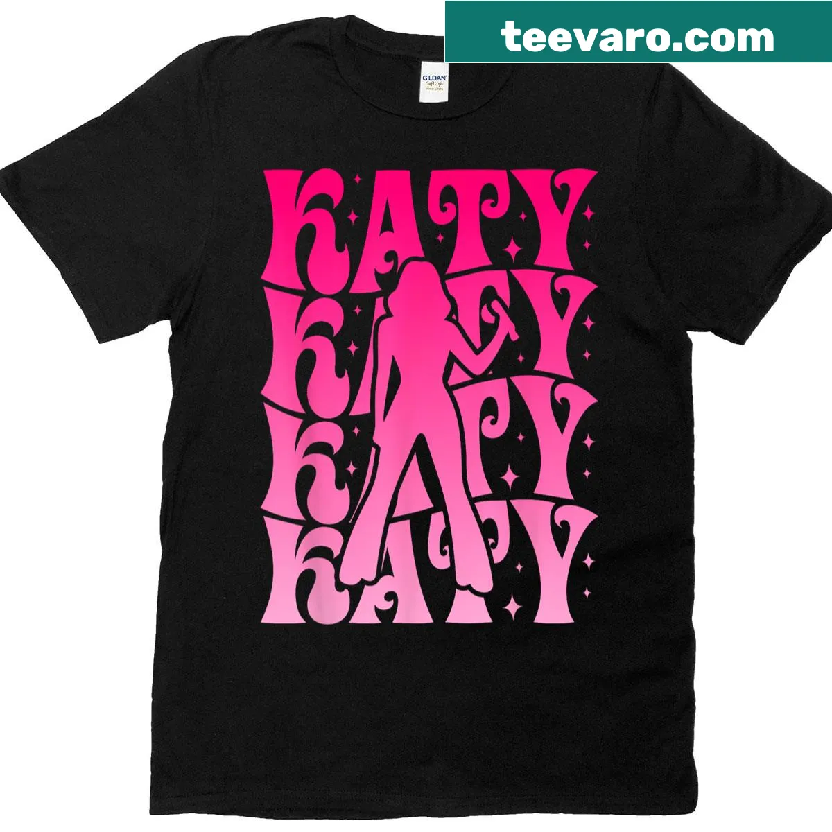 T-shirt featuring a whimsical design for Katy music fans — on a men's t-shirt
