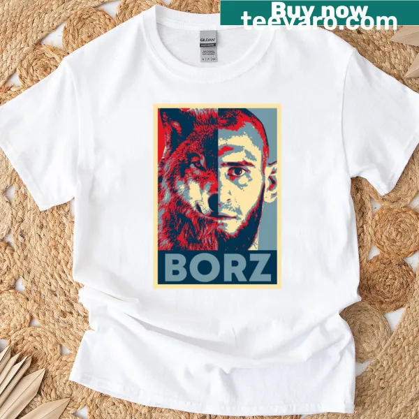 T-shirt featuring Khamzat Chimaev's nickname 'Borz'