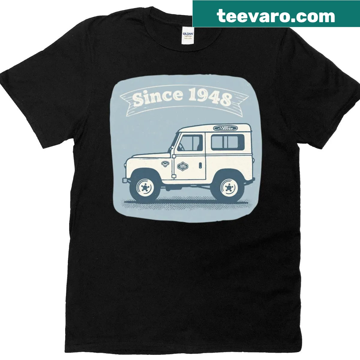 Adventure heritage T-shirt marking a legacy since 1948 — on a men's t-shirt