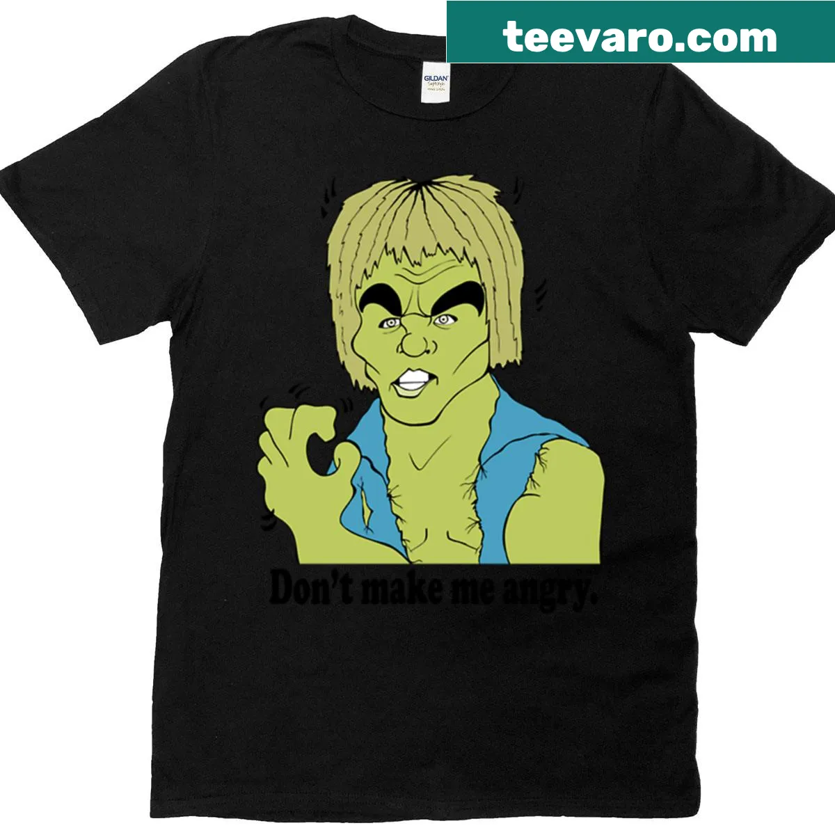 Fan art T-shirt of Lou Ferrigno from The Incredible Hulk — on a men's t-shirt