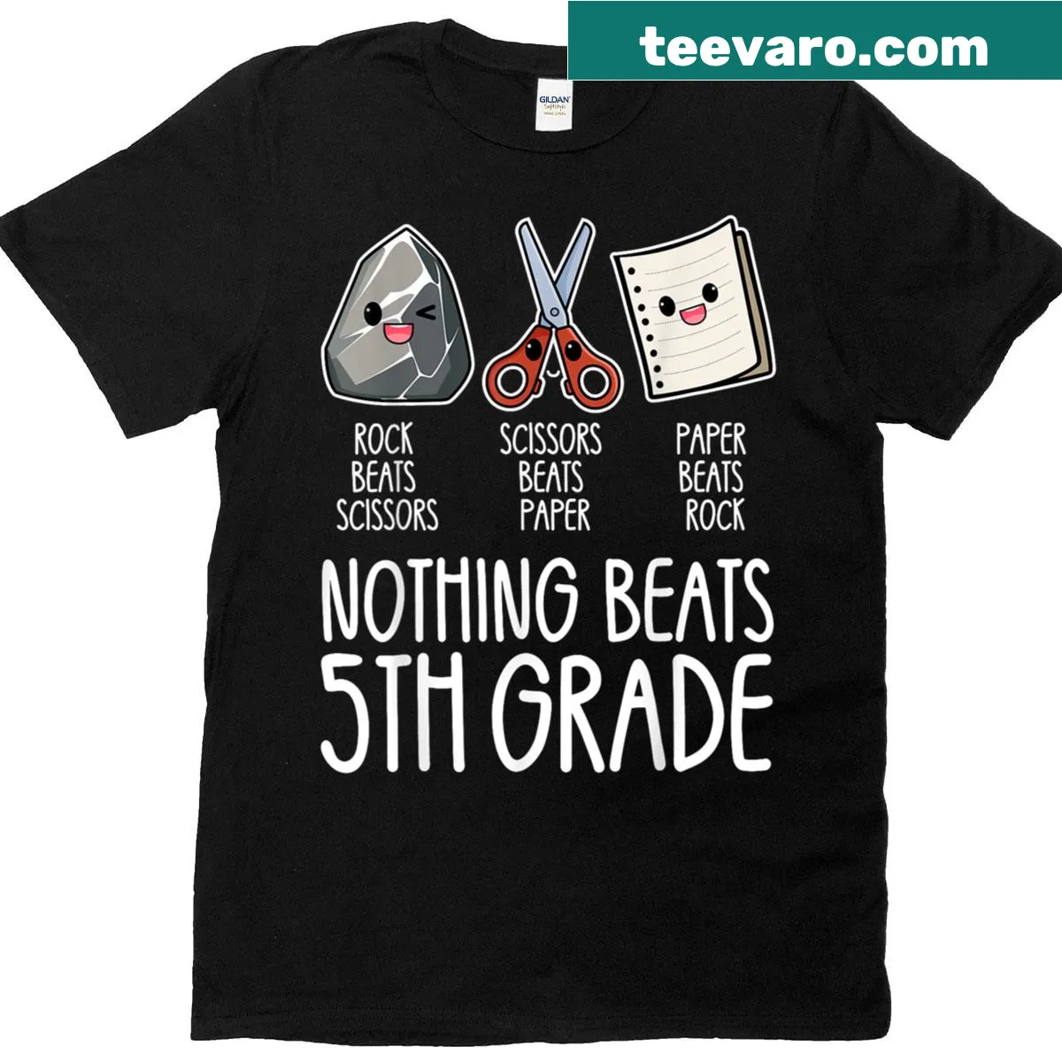 Funny Nothing Beats 5th Grade T-shirt for kids — on a men's t-shirt