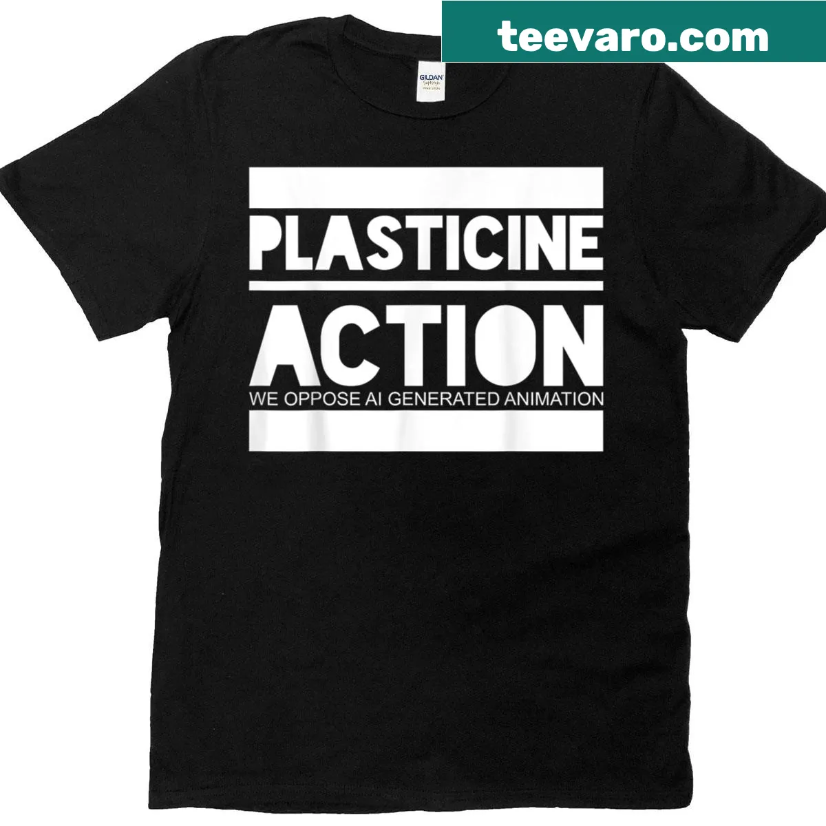 T-shirt featuring an emblematic design inspired by plasticine art — on a men's t-shirt