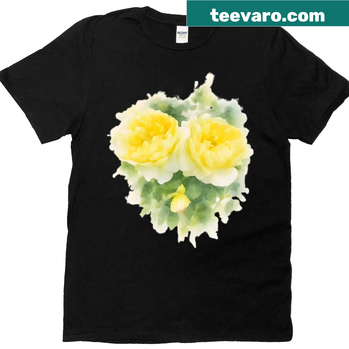 T-shirt featuring an illustration of a rose symbolizing love — on a men's t-shirt