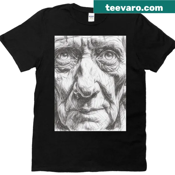 T-shirt featuring a beautifully illustrated pencil sketch design