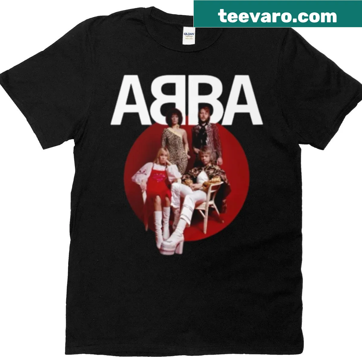 Vintage grunge band t-shirt with retro style graphics — on a men's t-shirt