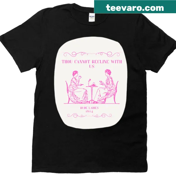 T-shirt with bold illustrations and cheeky phrases about rude ladies