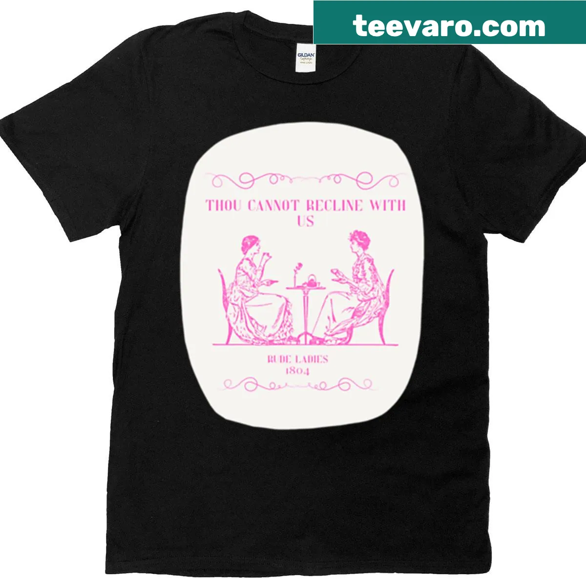 T-shirt with bold illustrations and cheeky phrases about rude ladies — on a men's t-shirt
