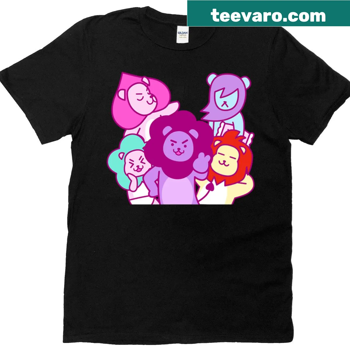 K-Pop themed tee featuring Saja Boys 2 and playful graphics — on a men's t-shirt