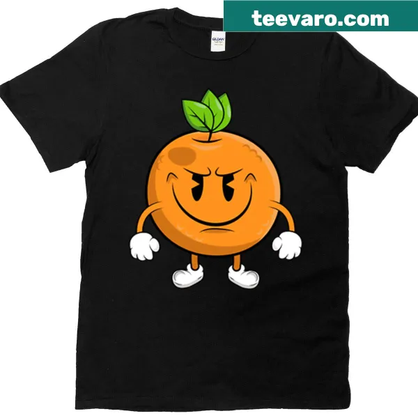 Oversized sassy orange t-shirt with playful graphic