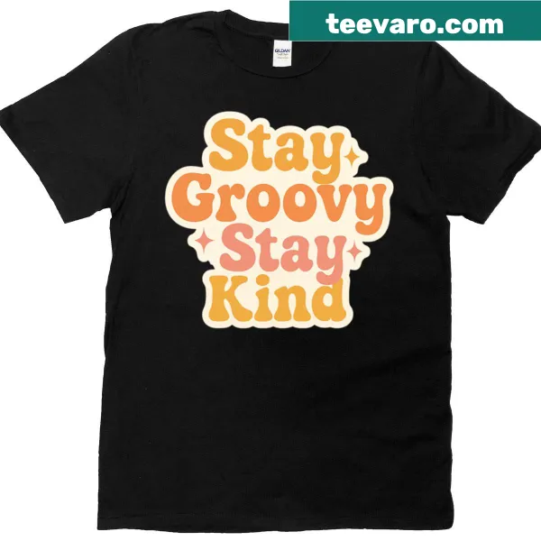 Retro bubble letter design with a positive message on t-shirt