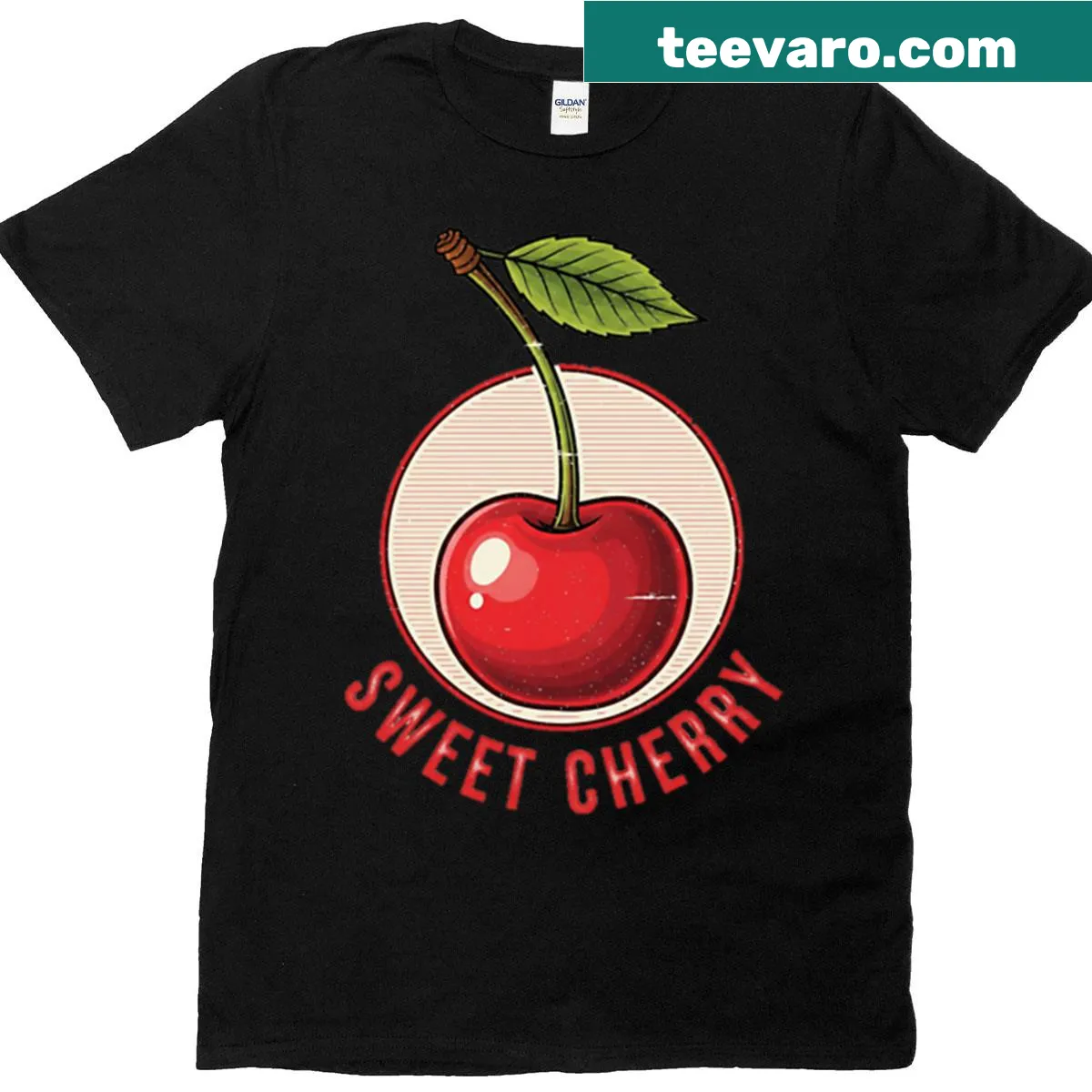 Cute cherry graphic on a T-shirt — on a men's t-shirt