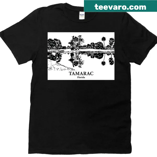 Illustration of Tamarac, Florida on a T-shirt