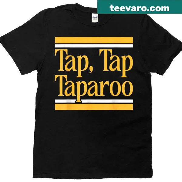 Cartoon design t-shirt with the phrase 'Tap Tap Taparoo' for golf humor