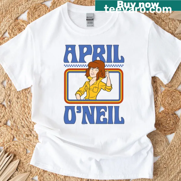 Vintage portrait of April O'Neil from Teenage Mutant Ninja Turtles.