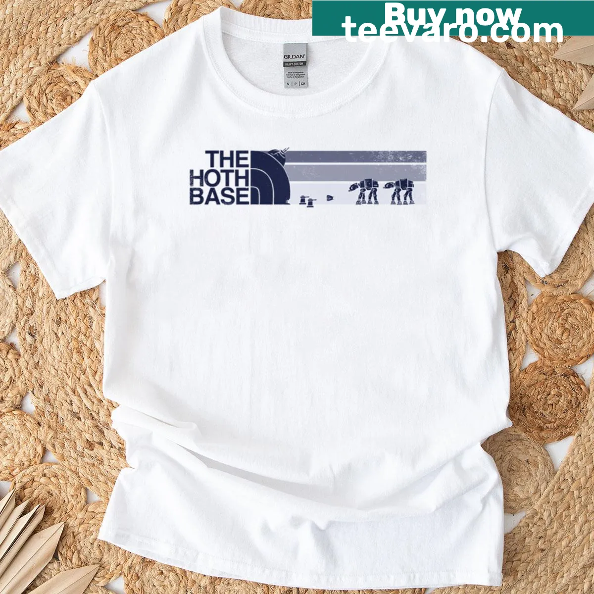 T-shirt inspired by the Hoth Base from Star Wars — on a men's t-shirt