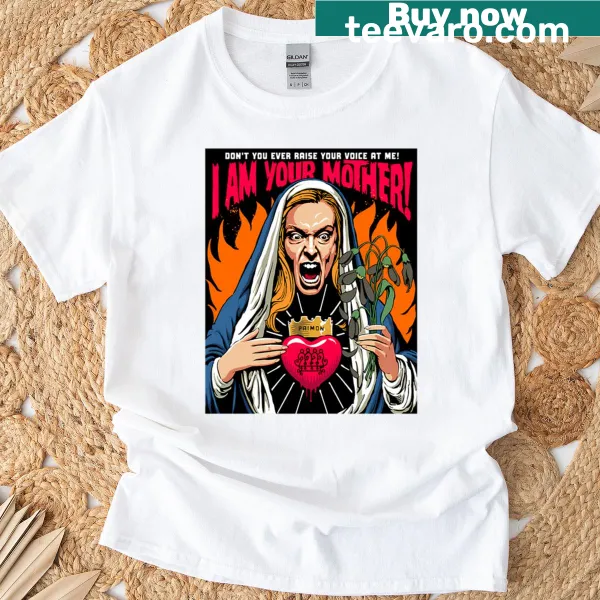 T-shirt with an illustration of the Virgin Mother design