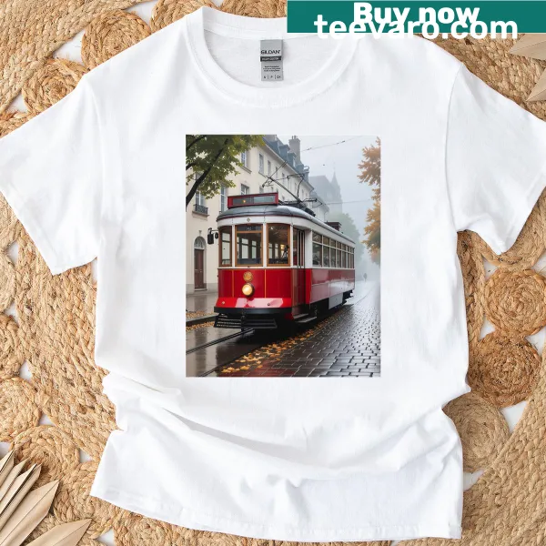 Minimalist Tramred typography graphic t-shirt
