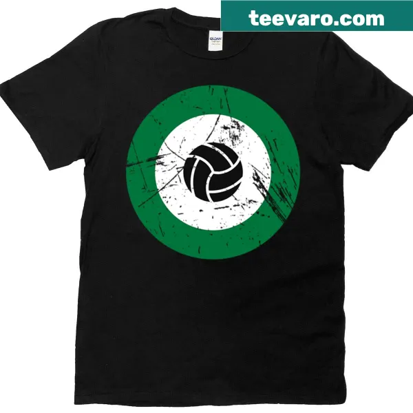 Vintage Hibernian football club mod target on a T-shirt