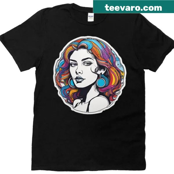 Vintage-style t-shirt with the word 'Lady' in distressed typography.
