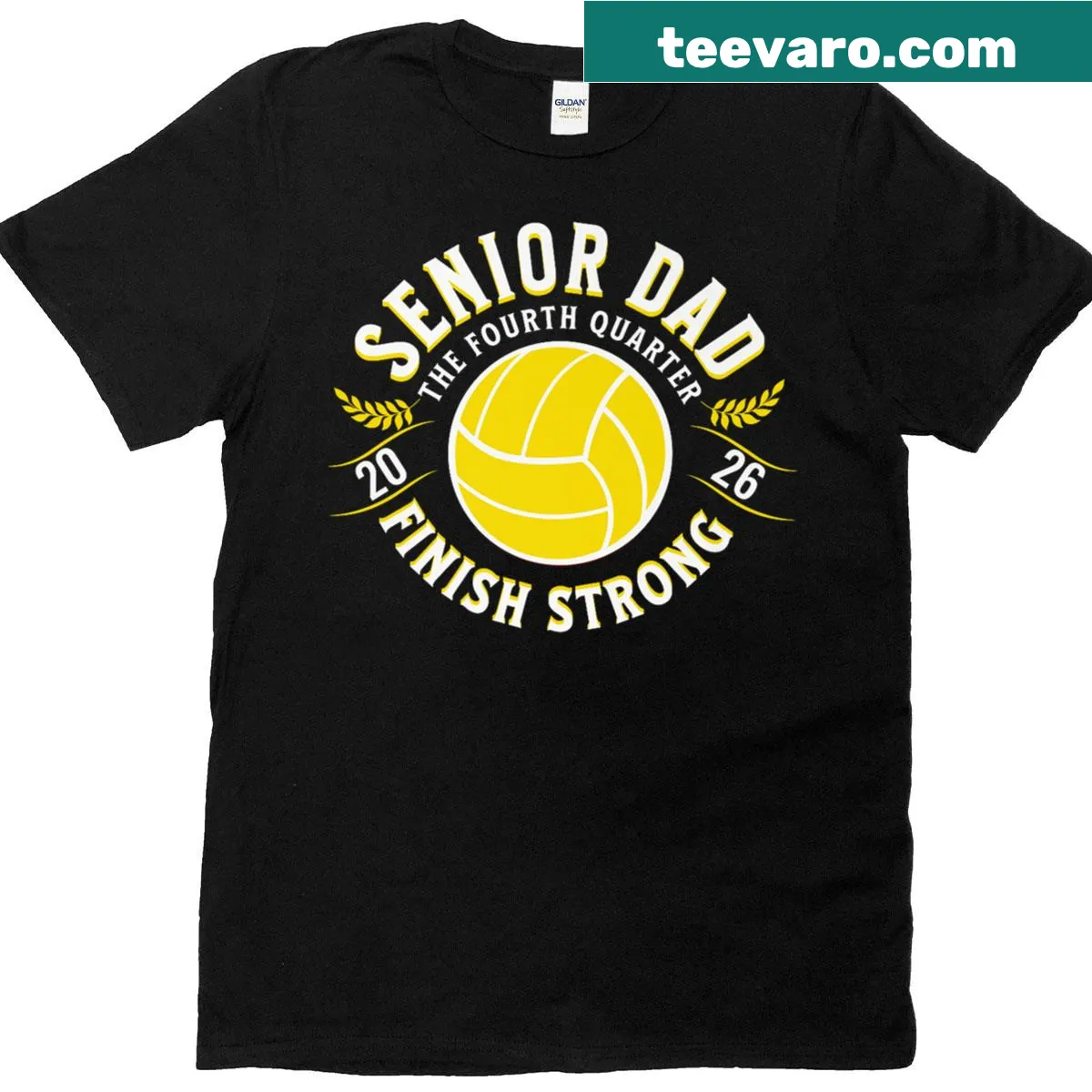 Waterpolo Senior Dad 2026 T-shirt with bold graphics — on a men's t-shirt
