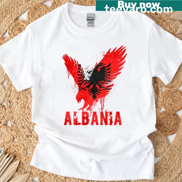 T-shirt featuring the iconic Albanian eagle symbol.