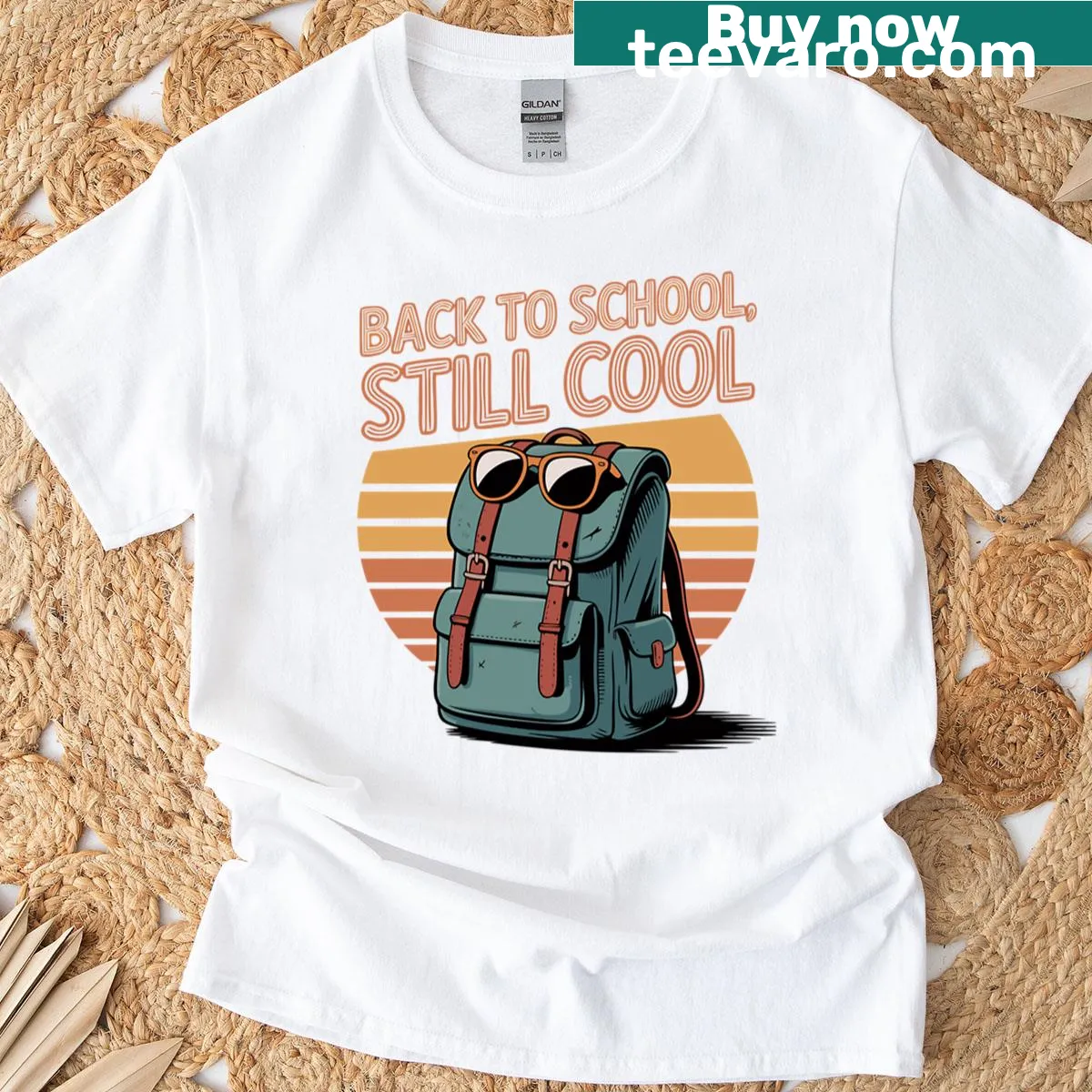 Funny Back To School tee with playful saying — on a men's t-shirt