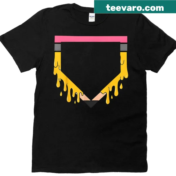 Youth T-shirt with baseball ice cream drip graphic