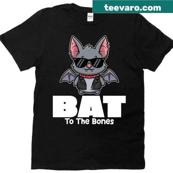 Whimsical bat design Halloween T-shirt with text