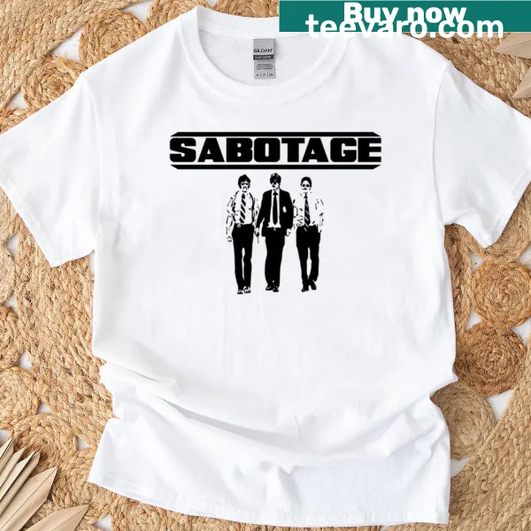 Typographic design inspired by the Beastie Boys' song Sabotage