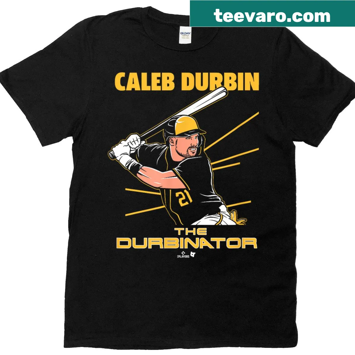 Milwaukee baseball t-shirt featuring 'The Durbinator' — on a men's t-shirt