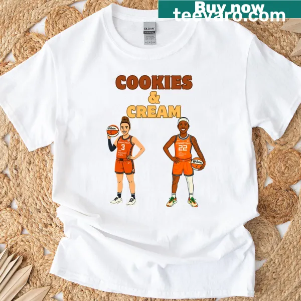 Whimsical illustration of cookies and cream