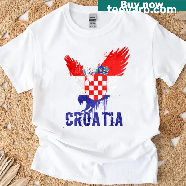 Eagle graphic symbolizing Croatian national pride on a t-shirt