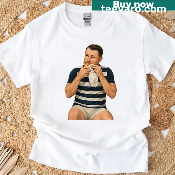 Geelong Cats fan art T-shirt with Dangerfield eating a kebab