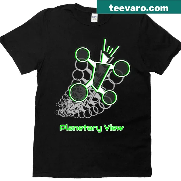 Dynamic graphic T-shirt showcasing a drone in hyper speed