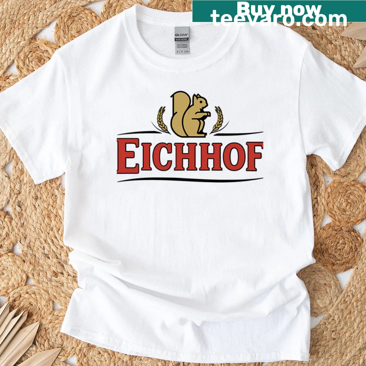 Eichhof Bier graphic T-shirt celebrating beer culture — on a men's t-shirt