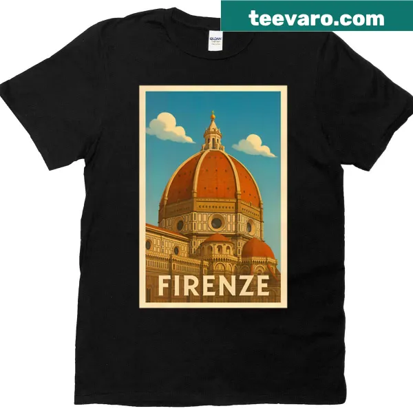 Vintage Firenze T-shirt celebrating the beauty of Florence, Italy